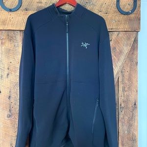 Arc’teryx KYANITE JACKET MEN'S Lightweight stretch fleece jacket. XXL. Black